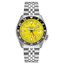 SEIKO SSK017J1,Men Sports,GMT,Mechanical,Automatic,Stainless,Silver Tone,WR,SSK017, SSK017J1
