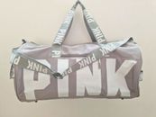 Victoria's Secret PINK Logo Barrel Bag Sport Gym Womens Girls Travel Bag