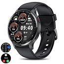 HOAIYO Smart Watch (Call Receive/Dial), 1.5" Smartwatch with Call/Text/Heart Rate/Sleep/Calories Counter Game, IP68 Waterproof 100+ Sports Mode Fitness Tracker for iPhone Android Phones for Men Women