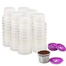 Disposable Cups for Use in Keurig Brewers - Simple Cups - 100 Cups, 10 Lids - Use Your Own Coffee in Reusable Coffee Filters