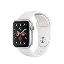 Apple Watch Seires 5 40mm (GPS) - Caja De Aluminio En Plata / Blanca Correa Deportiva (Reacondicionado)