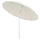 LOLAhome Parasol sombrilla Oriental Beige de Aluminio para jardín de 250 cm Garden