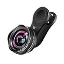 Fuel co Pro 2 in 1 Wide + Macro 4K HD 0.45X Super Wide Angle Lens 15X Macro Lens Clip on Mobile Camera Lens Professional Kit for TIK Tok Vlog YouTube Reels Compatible iPhone Samsung Smartphones