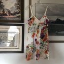 Old Navy White Colorful Floral Print Tank Dress Women’s Sz S A2297
