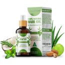 Hair Growth Oil With Rosemary - 100% Natural Organic Herb Treatment-For All Hair