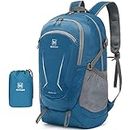 MIYCOO Lightweight Backpack for Men Women - Packable Hiking Travel Backpack - Foldable Outdoor Camping Daypack Dark Blue