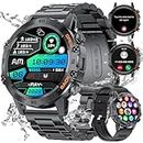 LIGE Military Smart Watch for Men, 1.39" Smartwatch with Answer/Make Calls/Heart Rate/SpO2/Sleep Monitor, 400mAh, 123 Sport Modes, IP68 Smartwatch for iOS Android