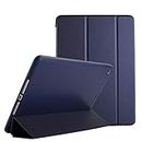 Apurb Store for Apple iPad Air 2 (A1566 A1567) Leather Folio Flip Smart Cover with Auto Wake/Sleep Function [Magnetic Latch] Kickstand (for Apple iPad Air 2 (A1566 A1567) 03, Blue)