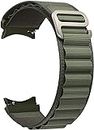 ACHOR ACH57 20MM No Gap Watch Straps Compatible for Samsung Galaxy Watch 5 Bands 44mm 40mm/ Pro 45mm/ Watch 4 Classic 46mm 42mm (ALPINE [ GREEN ], 20MM [ NO GAP ROUND END ])