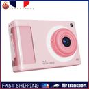 CCD Camera HD 1080P 48MP Dual Lens Digital Point and Shoot Camera (Pink) FR