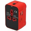 rts Universal Travel Adapter with USB-C Type C & USB International All in One Travel Adapter, Universal Travel Essentials with 2.4A Universal Adaptor, for Phone, Laptop, Mobile, Tablet 224+ Countries