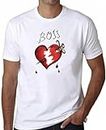 Frank N Furter Boss Heart White Men's Classic Breathable T Shirt White S