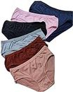Amazon Brand - LOURYN KOULYN® Women Hipsters Panties 100% Super Soft Cotton Hipster Ladies Plain Bright Panty/Innerwear Soft Panties Underwear Combo Pack 3 Or 6 (Colour May Very) (XL, Pack of 3)