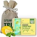 PUB Speaking Tree Awakening Lemon Mint Handmade Soap- 100gms | Skin brightener | Improves Texture | Suitable for All Skin Type