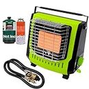 Hotdevil Butane/Propane Dual Fuel Portable GAS Heater Indoor/Outdoor Heater, with ODS & Tip-over Protection, and Overheat & Cut-off Protection Outdoor Gas Space Heater, HD-6666-FBA