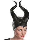 Disguise Women's Disney Maleficent Movie Maleficent Deluxe Adult Horns Costume Accessory, Black, One Size (71849)