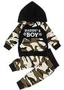 i-Auto Time Toddler Baby Boy Camouflage Outfits Set Long Sleeve Daddy 's Boy Camo Hoodie Top with Pocket +Pants (Camo Hoodie+Pants, 18-24 Months)