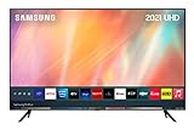 Samsung AU7110 75 Inch Smart TV (2021 Black) – Ultra Clear Picture 4K TV With HDR10+, Crystal Processor, Purcolour, Compatible With Alexa, Adaptive Sound, Samsung Q-Symphony Audio - UE75AU7110KXXU