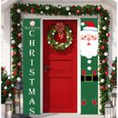 CLEARANCE Christmas Santa Banner Flag Wall Hanging Party Decorations Ornaments