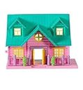 Small Mini Doll House Play Set with Furniture Toy for Kids (Multicolor)