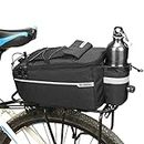 Bike Bag Back Rack Bag Waterproof Bicycle Panniers Carrier Cooler Big Capacity with Bottle Bag for Rear Rack