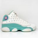 Nike Girls Air Jordan 13 439358-100 White Basketball Shoes Sneakers Size 7Y