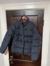American Eagle Outfitters Men’s S Small Puffer Winter Coat Jacket Navy Blue
