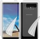 TELTREK SAMSUNG GALAXY NOTE 8 Front & Back Full Edge to Edge Screen Guard, Shatterproof TPU Fiber in Front & Matte Finish Back Skin at Back, Not a Tempered Glass, Full Coverage Screen Protector