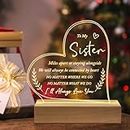 Petalsun Mothers Day Gifts for Sister - Sister Night Lamp Present - Sister Gifts, Sister Birthday Gifts, Sister Mothers Day Gifts
