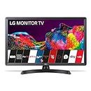 LG 28TN515S-PZ - Monitor Smart TV de 70 cm (28") con Pantalla LED HD (1366 x 768, 16:9, DVB-T2/C/S2, WiFi, 5 ms, 250 CD/m2, 5 M:1, Miracast, 10 W, 1 x HDMI 1.3, 1 x USB 2.0), Color Negro