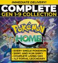 Pokemon Home COMPLETE Gen 1-9 Dex | Shiny + Non Shiny Living Pokedex | All Forms