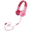 Auriculares con cable rosa Motorola Squads 200 niños micrófono en línea para niños