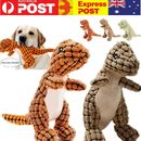 Indestructible Robust Dino-Plush Dog Toy Fluffy Dinosaur Pet Sound Chew Squeaky