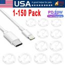 Fast Charger USB C Charging Cable For iPhone 14 13 12 11 Pro Max XR 8 iPad Lot