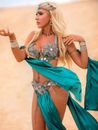 Carnival Belly Dance Costume Set With Accessories 
