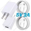 USB Wall Charger Block Fast Charging Cable For iPhone 6 7 8 SE XR XS 11 12 13 14
