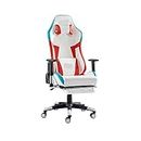VIPAVA Chaises de Bureau Leather Fashion Gaming Chair with Footrest,offive Computer Chair Learning Home Gamer Chair