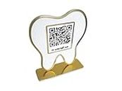 SVM CRAFT® Personalized Social Media QR code Stand for Instagram, Facebook, Gpay, Offices stand Salon Hairdressers Beautician Dental 5 , Multi QR code Business Social Media Sign | Payment Sign | Custom Logo Sign | Payment Method and Social Media Sign