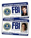 Pack of Supernatural Sam & Dean's FBI License/Fake ID License/Double Sided/Great Complement for Costumes/Professional Quality: Funny Car Accesories/Funny Things
