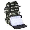 FABOBJECTS® Fishing Tackle Backpack Bag with 4 Fishing Tackle Boxes Water- Fly Fishing Pack with Rod Holders Outdoor Sports Camping Hiking Backpack