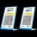 DESK DOCK White Acrylic QR Bar Code Display Stand, Paper Stand, Perfect for Restaurants, Promotions, Photo Frames for BHIM, PHONEPE, Google Pay Stand 4" X 6" (A6)