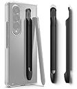 Ringke Slim Compatibile con Cover Samsung Galaxy S Pen Fold Edition, Custodia PC Rigida Sottile Adesivo per S Stylus (Solo Z Fold 3/4) - Black Nero