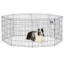 MidWest Homes For Pets Foldable Metal Dog Exercise Pen / Pet Playpen, 24'W x 30'H