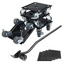 Alpen Heavy Furniture Movers with 4 Wheels, 360° Rotation Roller Move Tools Carbon Steel Material Movers Dolly and Furniture Lifter Set, Mix Up to 1300KG for Easy Moving Large Furniture