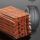 MAQIHAN 60PCS Tire Plugs Heavy Duty- Tire Repair Plugs - 3.9 Inch Brown Car and Bicycle Puncture Tire Repair Rubber Plug Strips Bike Vulcanizing Patch String Fix Tubeless Tire Plug Kit