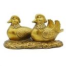Feng Shui Ornaments Lucky Fortune Wealth Brass Statues Mandarin Ducks Collectible for LoveProsperity Best Gift