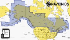 Navionics Plus 2023 mappe grafiche microSD MSD Canada & Alaska laghi, coste