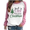 YIttings today's deals of the day Womens Ugly Christmas Sweatshirts 2023 Funny Sequin Long Sleeve Tops Cute Xmas Graphic Tees Holiday Crewneck Pullover