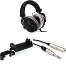 Beyerdynamic DT 770 Pro 250 ohm Closed-back Studio Mixing Headphones with Headphone Holder and Extension Cable