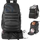 TRAILKICKER Large Basketball Backpack Bag with Ball Compartment and Shoe Pocket Outdoor Sports Equipment Bag